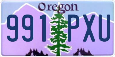 OR license plate 991PXU