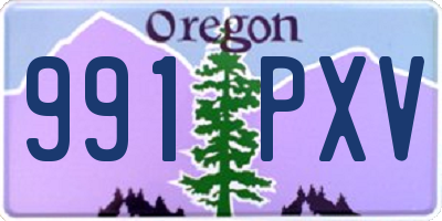 OR license plate 991PXV