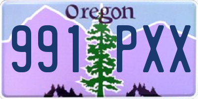 OR license plate 991PXX