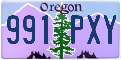 OR license plate 991PXY