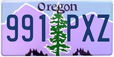 OR license plate 991PXZ