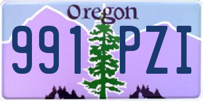 OR license plate 991PZI