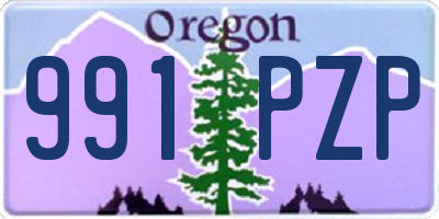OR license plate 991PZP