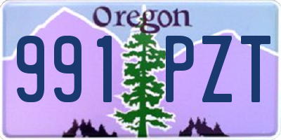 OR license plate 991PZT