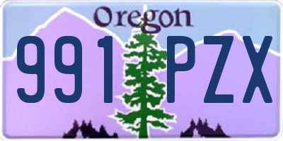 OR license plate 991PZX