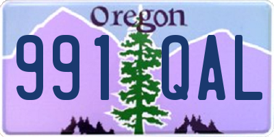 OR license plate 991QAL