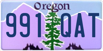 OR license plate 991QAT