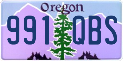 OR license plate 991QBS