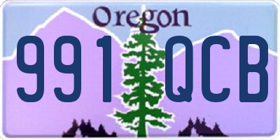 OR license plate 991QCB