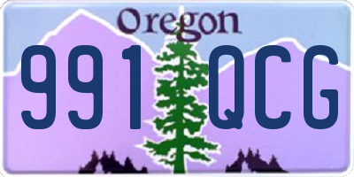 OR license plate 991QCG