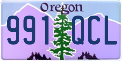 OR license plate 991QCL