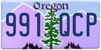 OR license plate 991QCP