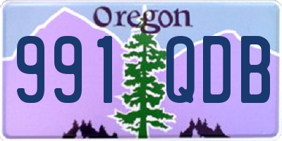 OR license plate 991QDB