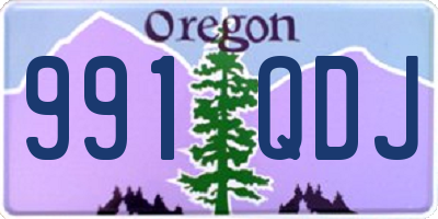 OR license plate 991QDJ