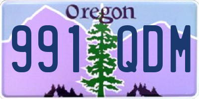 OR license plate 991QDM