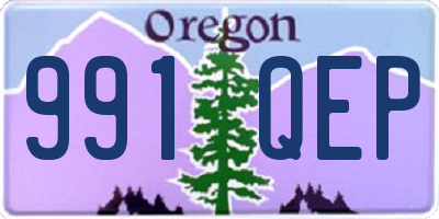 OR license plate 991QEP