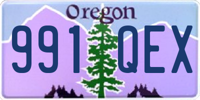 OR license plate 991QEX