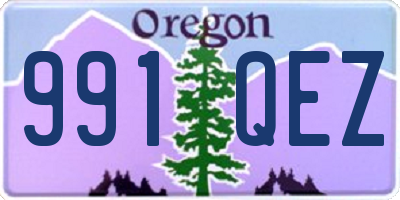 OR license plate 991QEZ