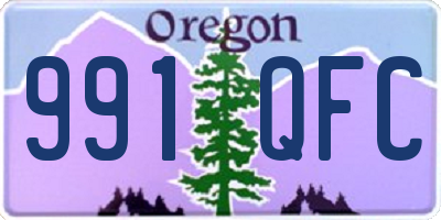 OR license plate 991QFC