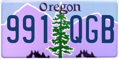 OR license plate 991QGB