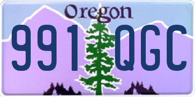 OR license plate 991QGC