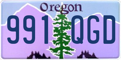 OR license plate 991QGD