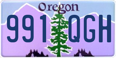 OR license plate 991QGH