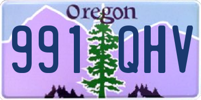 OR license plate 991QHV