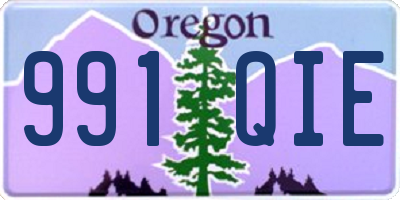 OR license plate 991QIE