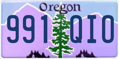OR license plate 991QIO