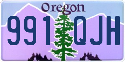 OR license plate 991QJH