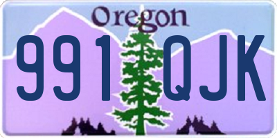 OR license plate 991QJK