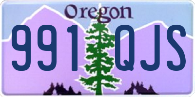 OR license plate 991QJS