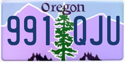 OR license plate 991QJU