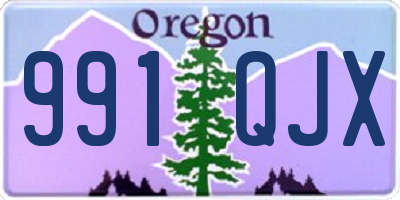 OR license plate 991QJX