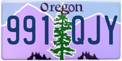 OR license plate 991QJY