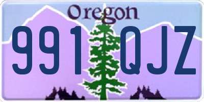 OR license plate 991QJZ