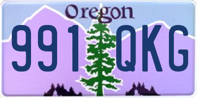 OR license plate 991QKG