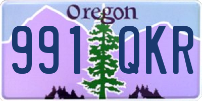 OR license plate 991QKR