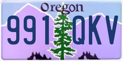 OR license plate 991QKV