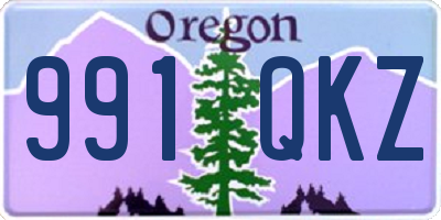 OR license plate 991QKZ