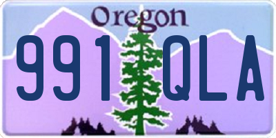 OR license plate 991QLA