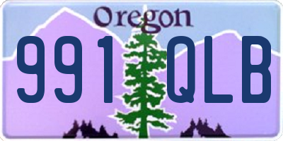 OR license plate 991QLB