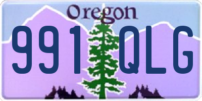 OR license plate 991QLG