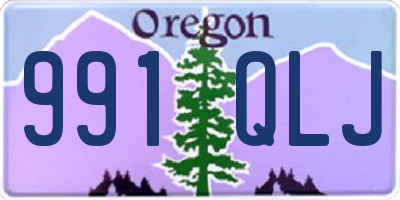 OR license plate 991QLJ