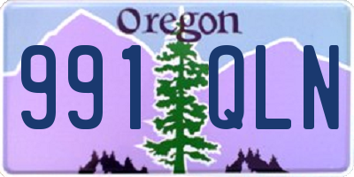 OR license plate 991QLN
