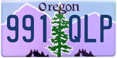 OR license plate 991QLP