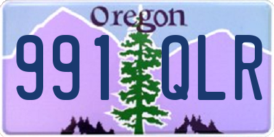 OR license plate 991QLR