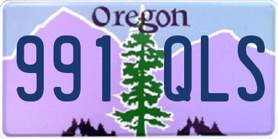 OR license plate 991QLS