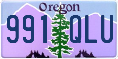 OR license plate 991QLU